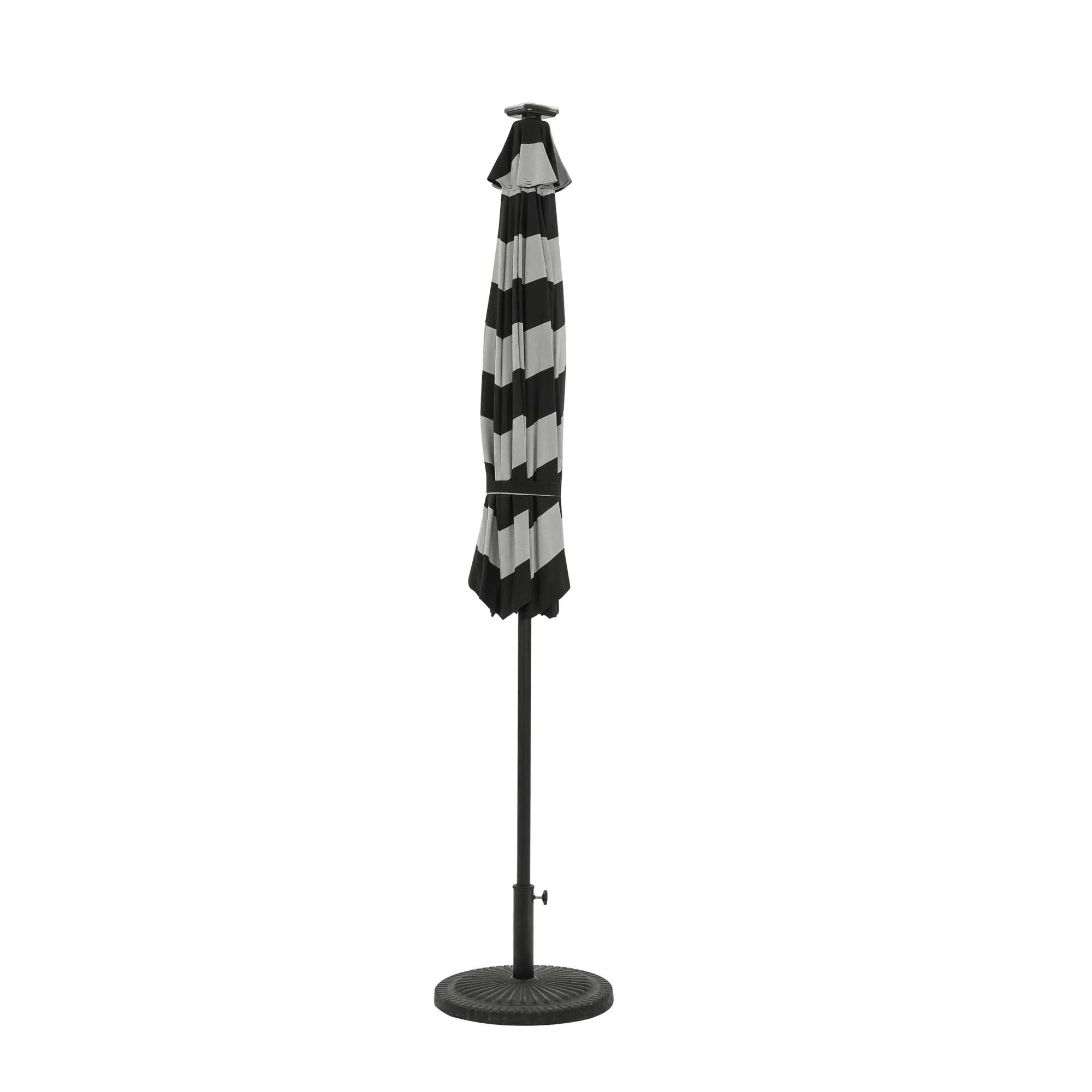 Mirage Fiesta 9-ft Octagonal Market Umbrella with Solar LED Tube Lights - Breez-Tex