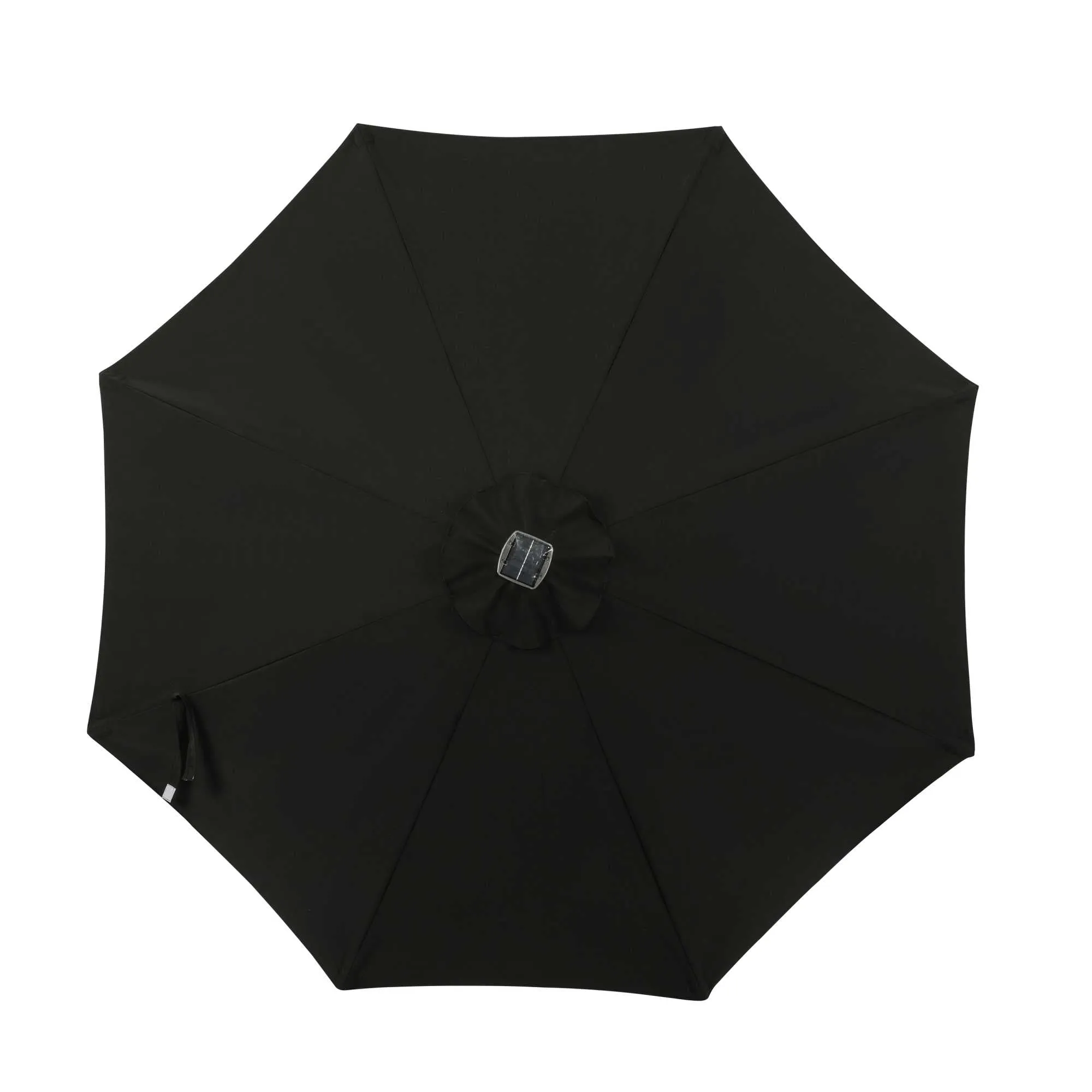 Mirage Fiesta 9-ft Octagonal Market Umbrella with Solar LED Tube Lights - Breez-Tex
