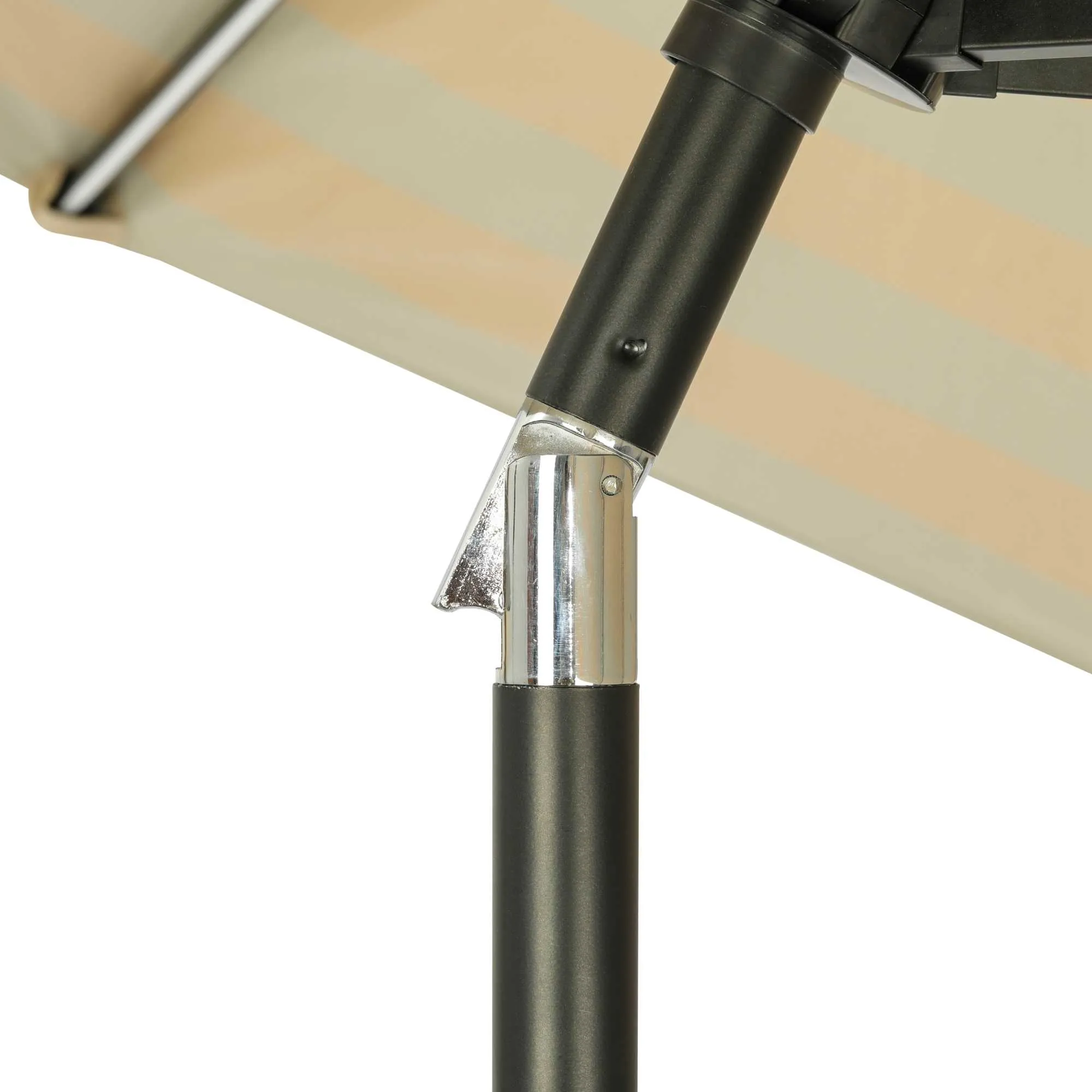 Mirage Fiesta 9-ft Octagonal Market Umbrella with Solar LED Tube Lights - Breez-Tex