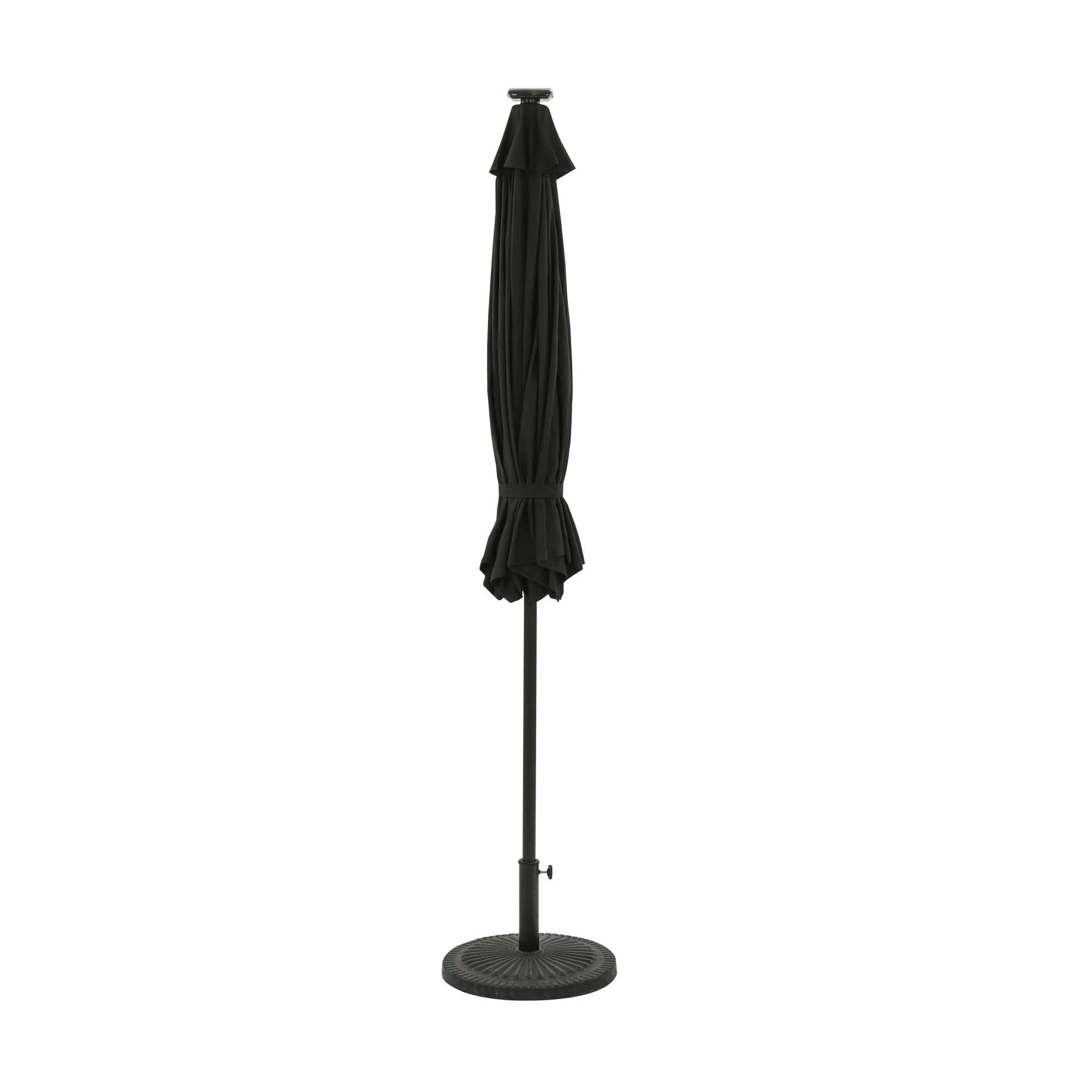 Mirage Fiesta 9-ft Octagonal Market Umbrella with Solar LED Tube Lights - Breez-Tex