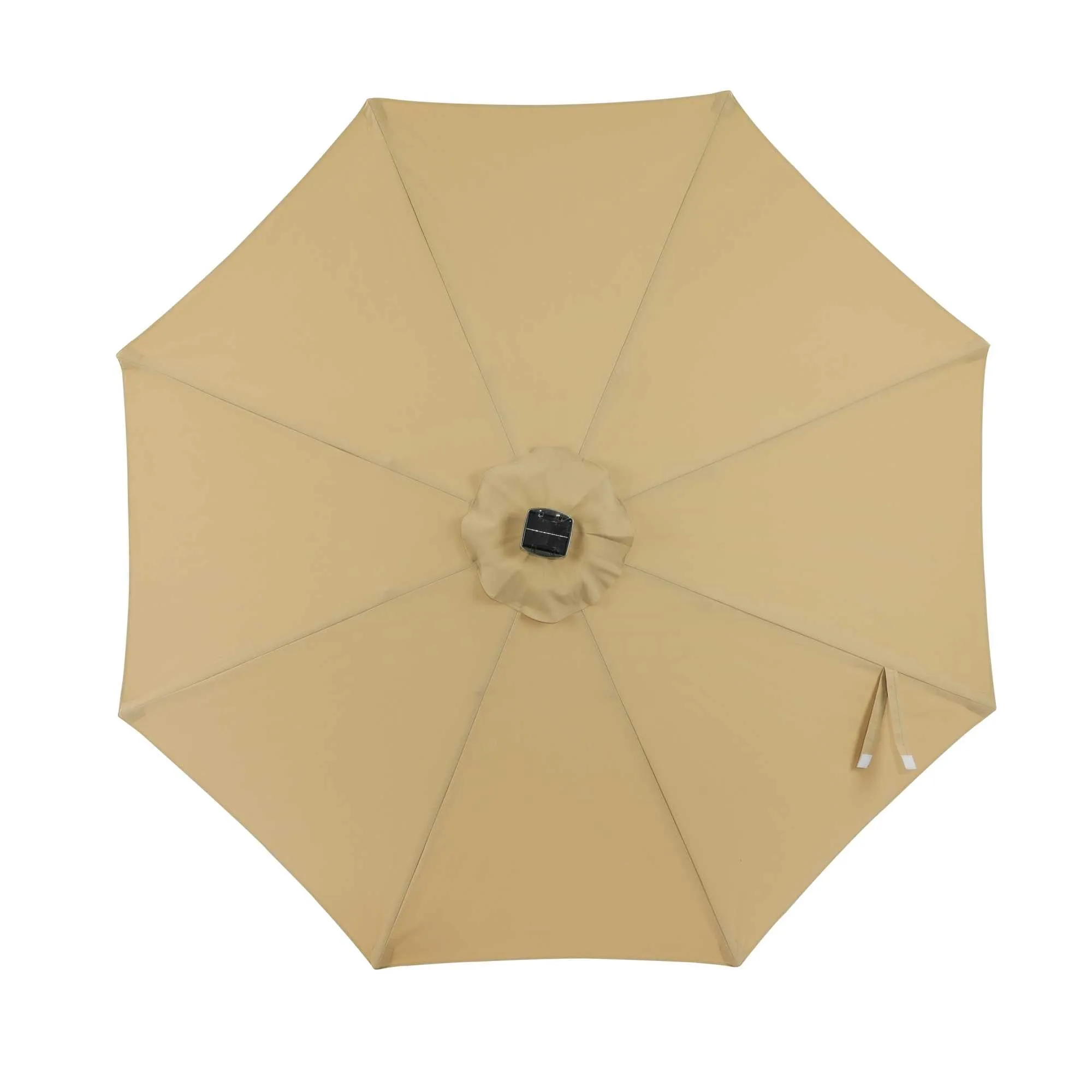 Mirage Fiesta 9-ft Octagonal Market Umbrella with Solar LED Tube Lights - Breez-Tex