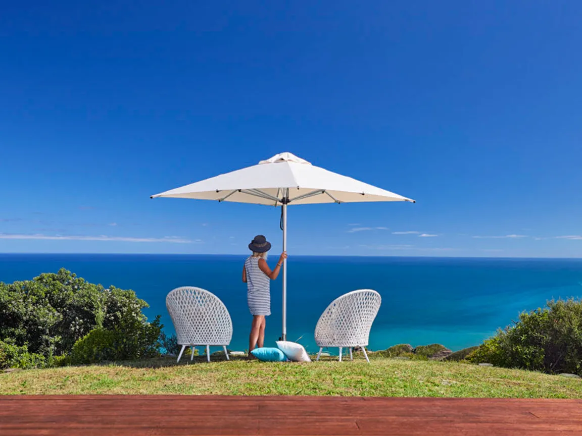 Monaco 3M Square Premium Patio Umbrella - 100% Solution Dyed Poly-Olefin Canvas