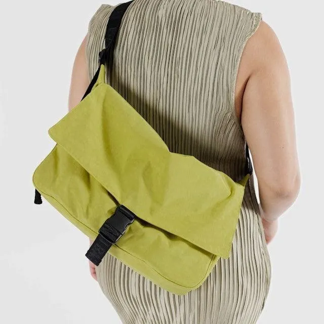 Nylon Messenger Bag - Lemongrass