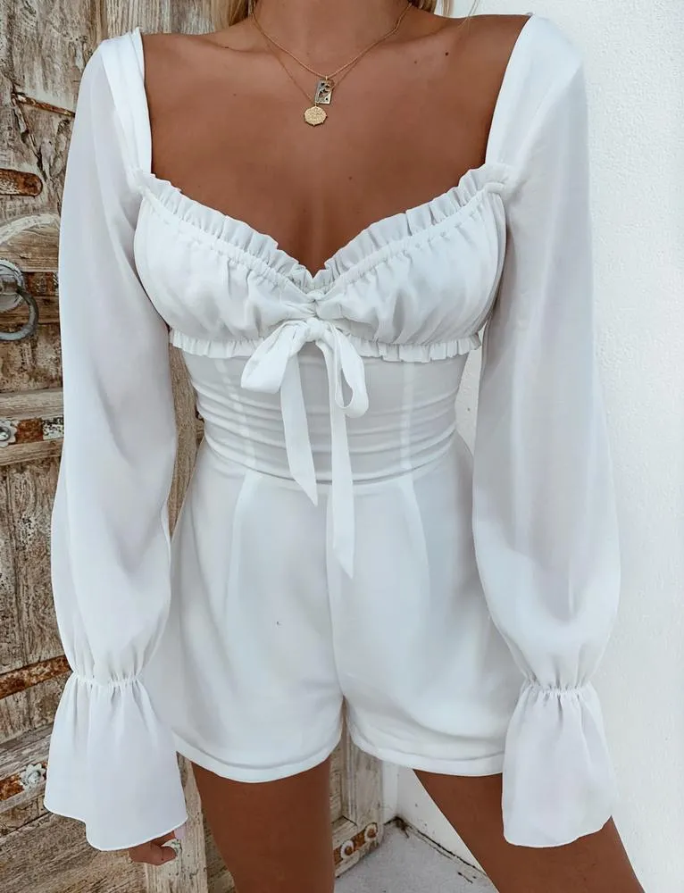 Orchard Playsuit - White