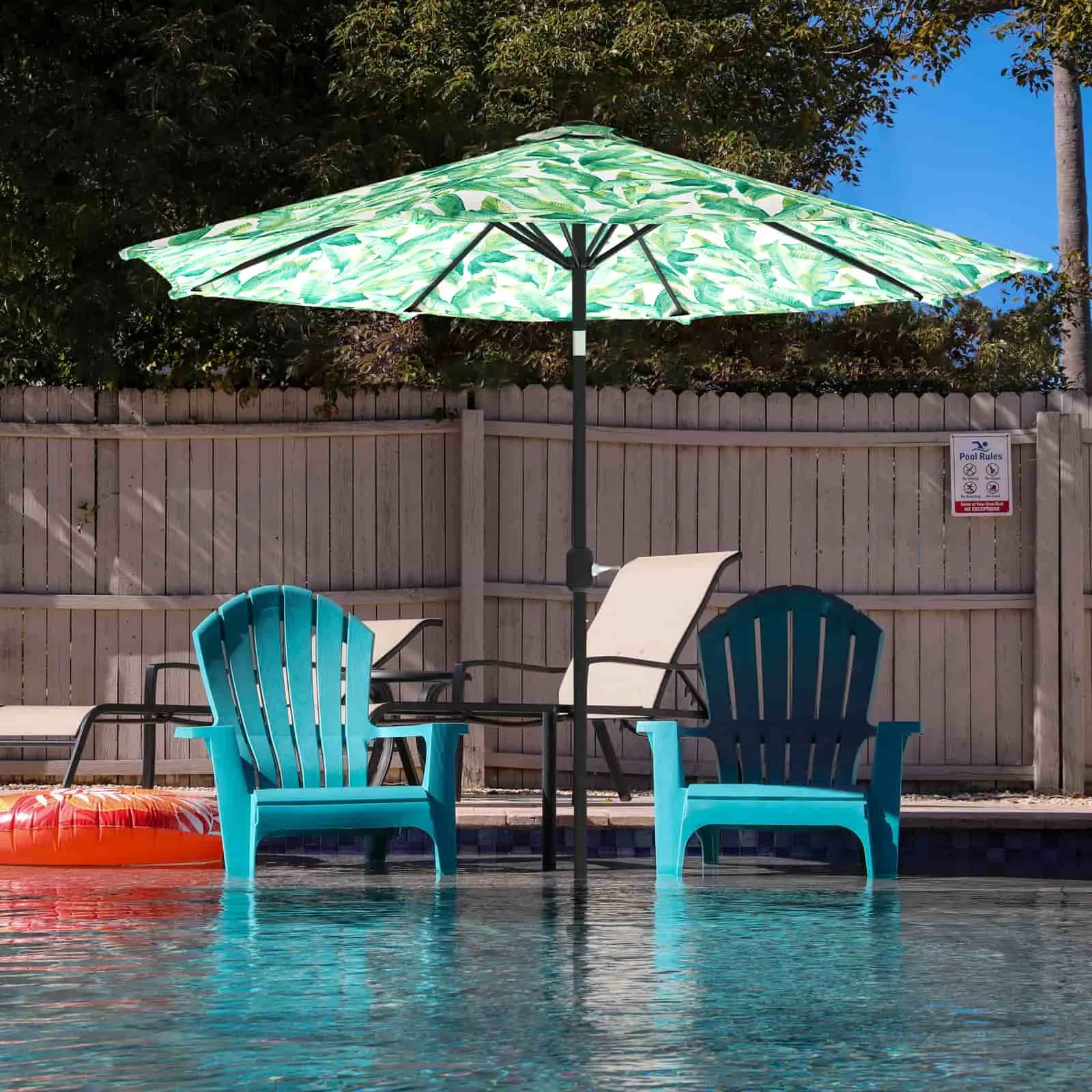 Patio outdoor umbrella Swaying Palms Capri LVTXIII Outdoor