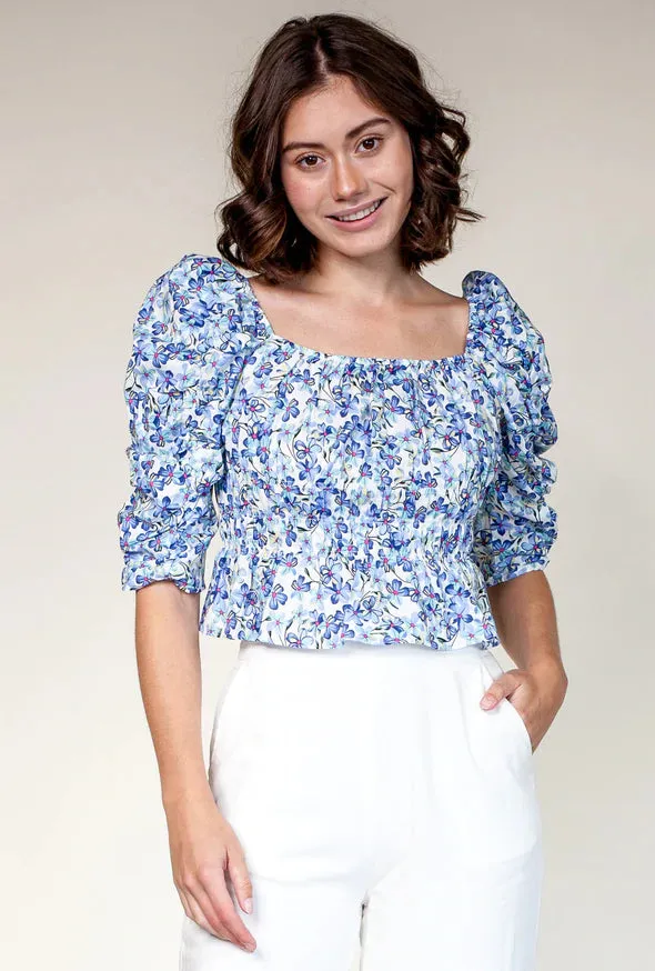 Provence Top Blue