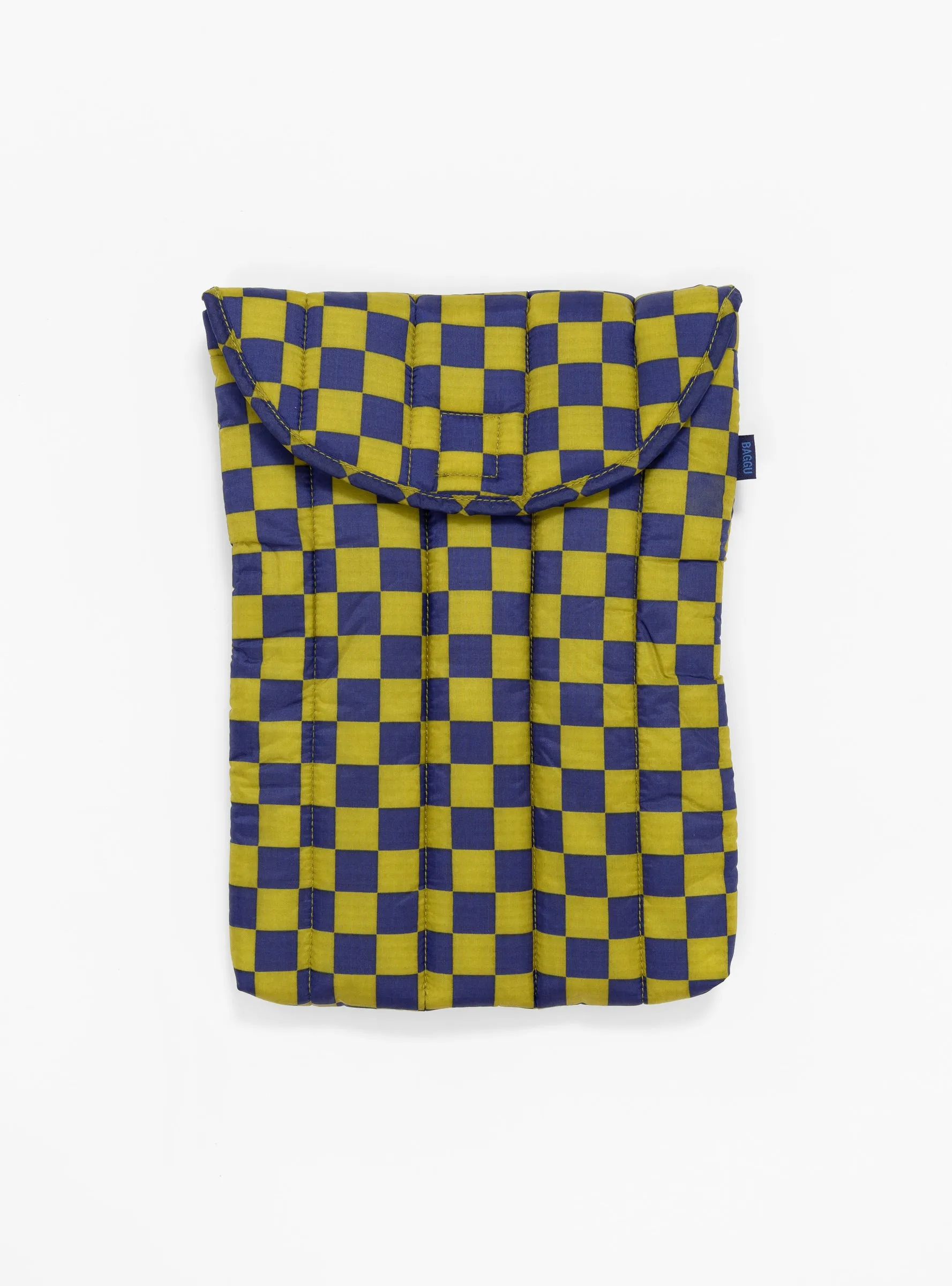 Puffy Laptop Sleeve 13/14" Pear Navy Check
