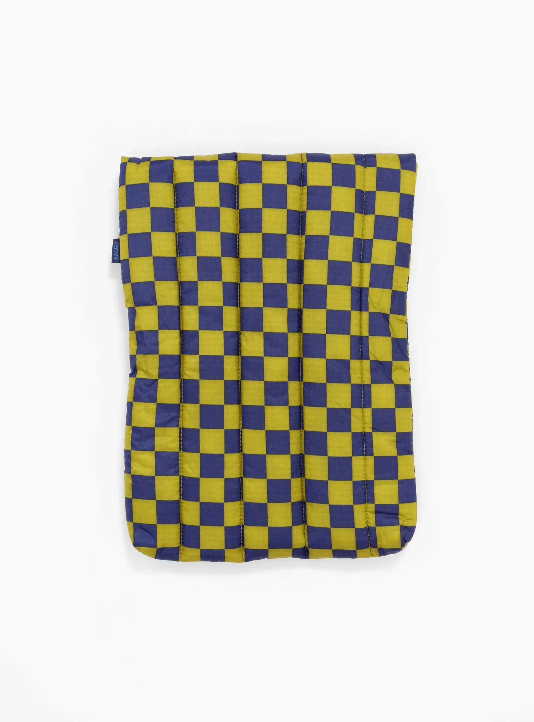 Puffy Laptop Sleeve 13/14" Pear Navy Check