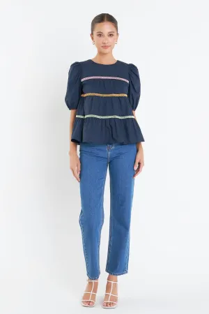 Puffy Short Sleeve Top