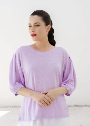 Puffy Sleeve Tee Lilac