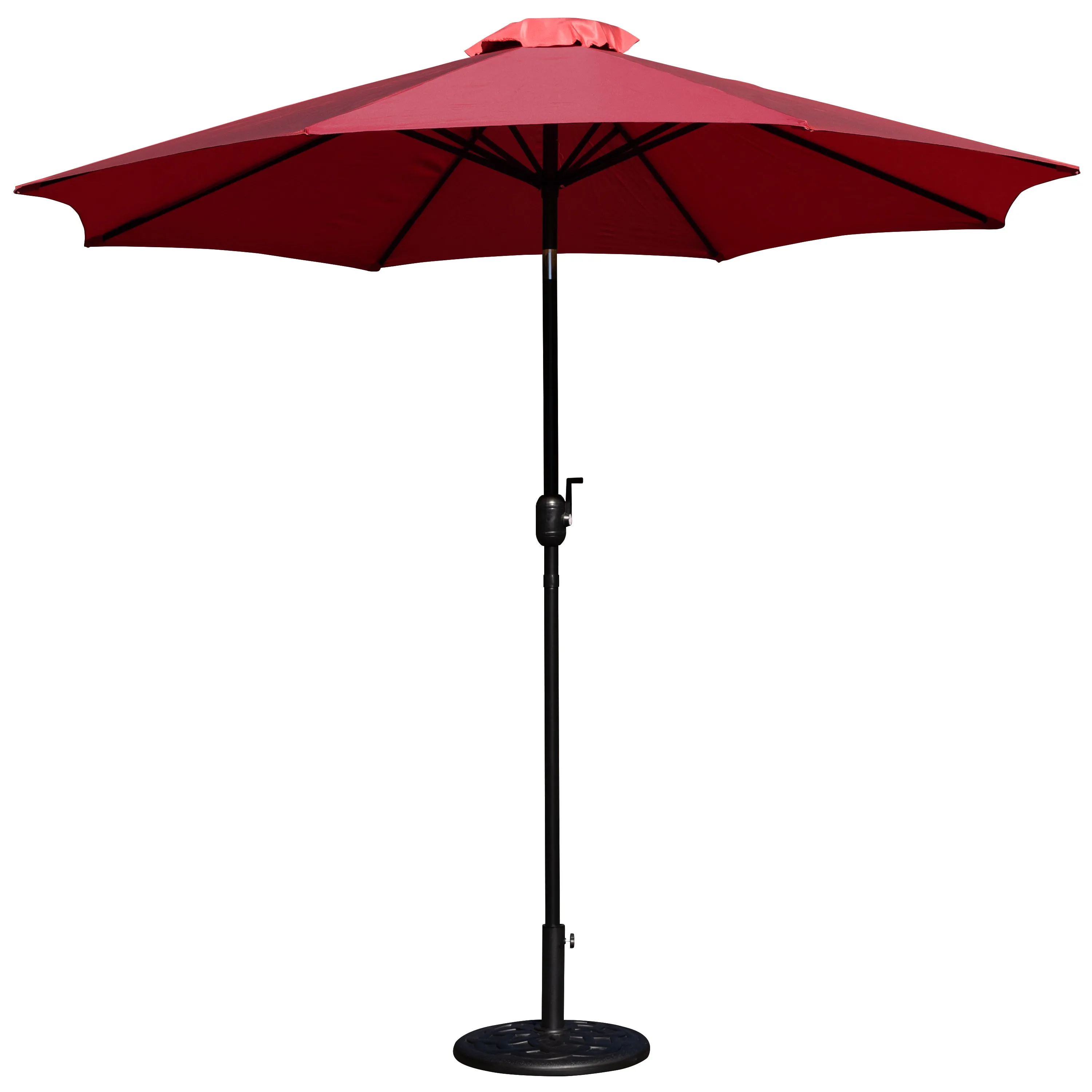 Red Umbrella & Black Base Set GM-402003-UB19B-RED-GG