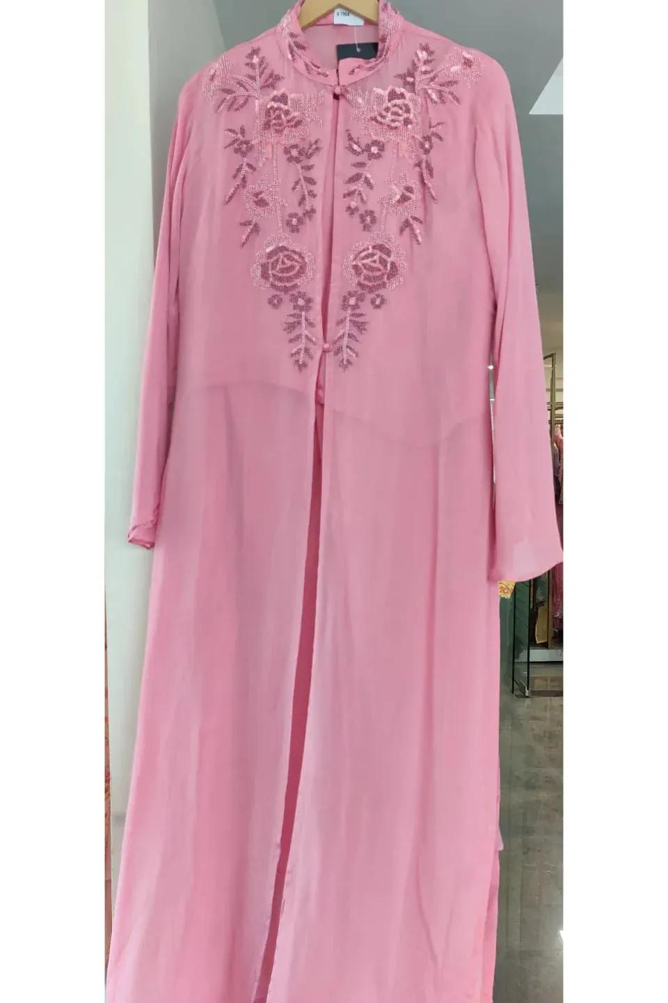 RFSS1107 - Desginer Party Wear suit with Crop Top. Comes with Palazzo and Emroidered Jacket