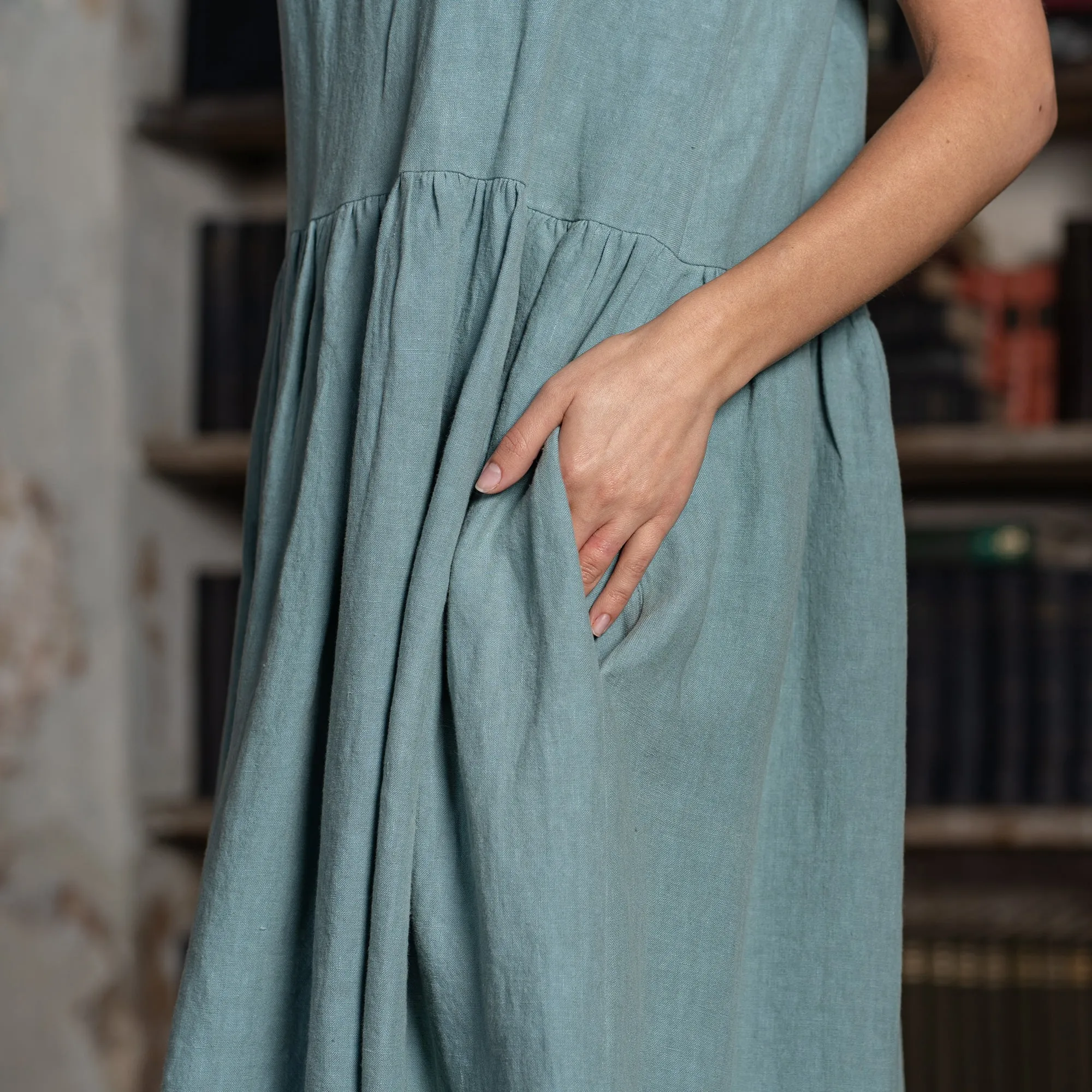 Smock Dress Cecilia Mint Green