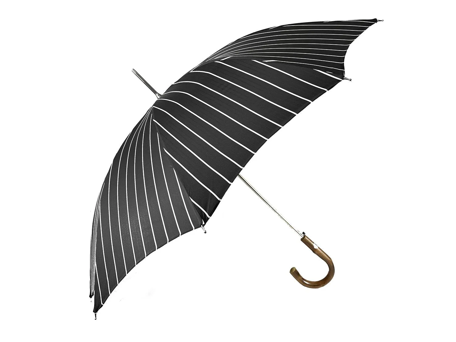 Smoke Gray with white stripes Umbrella