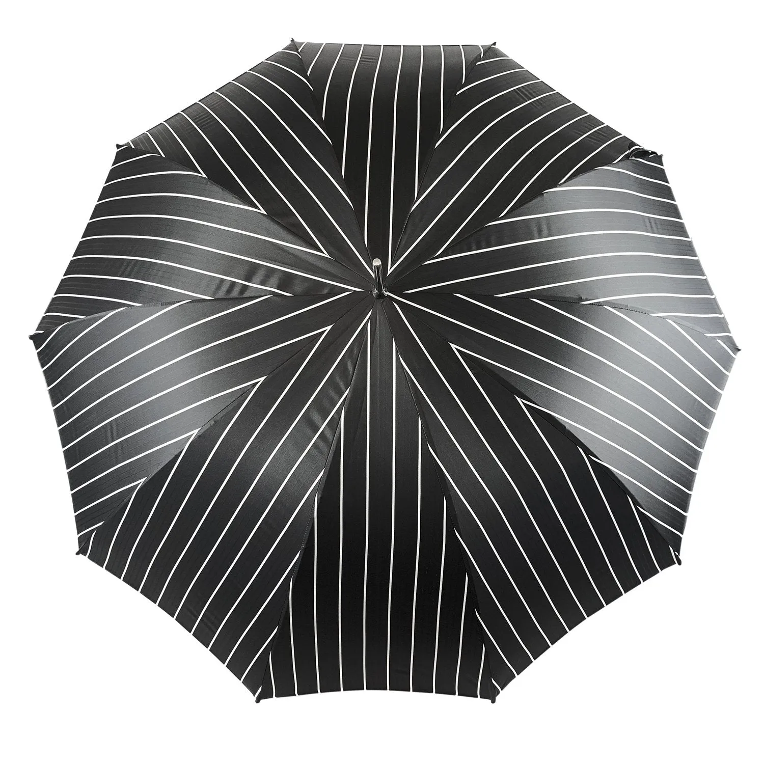 Smoke Gray with white stripes Umbrella