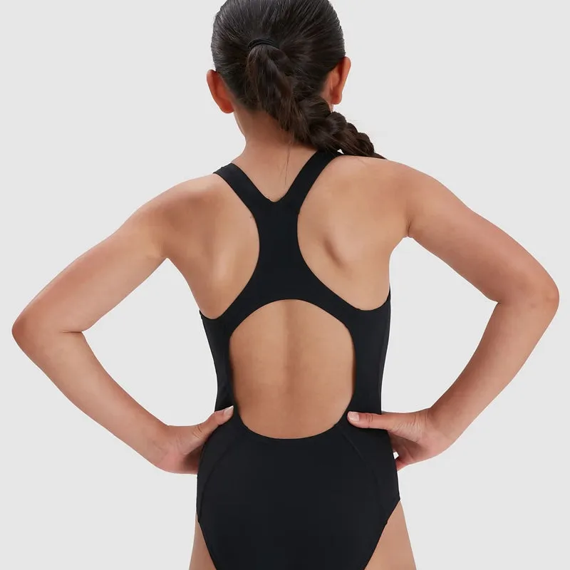 Speedo - Girls' Endurance  Medalist Swimsuit - Black