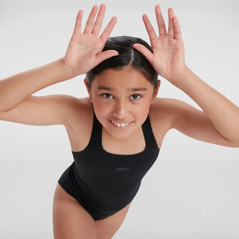 Speedo - Girls' Endurance  Medalist Swimsuit - Black