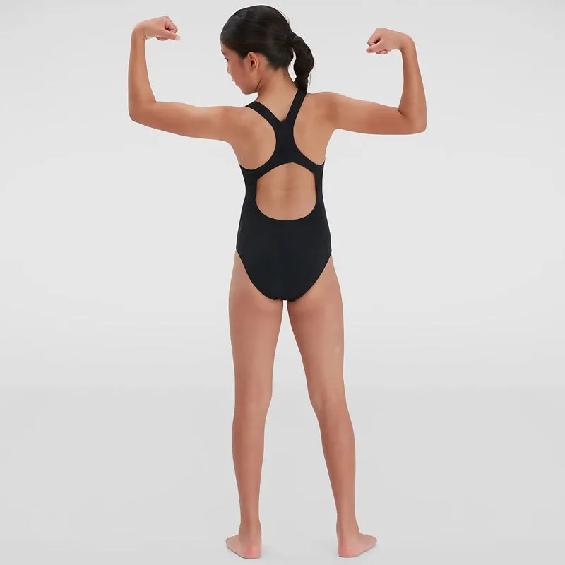 Speedo - Girls' Endurance  Medalist Swimsuit - Black