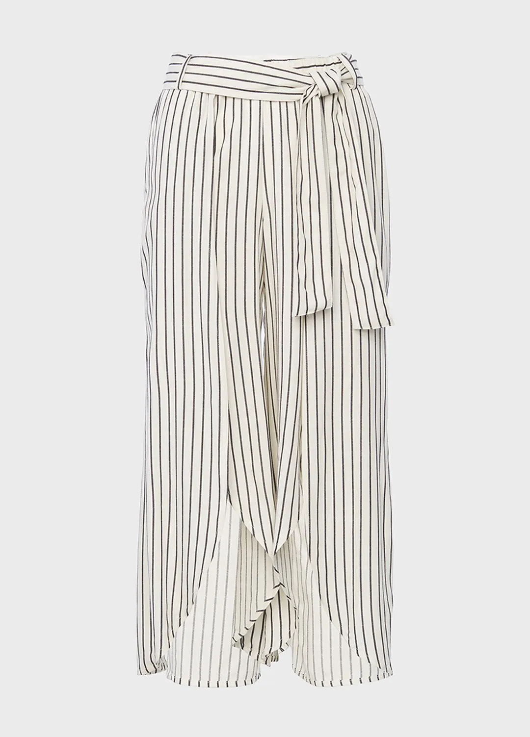 Striped Cut The Wrap Pants