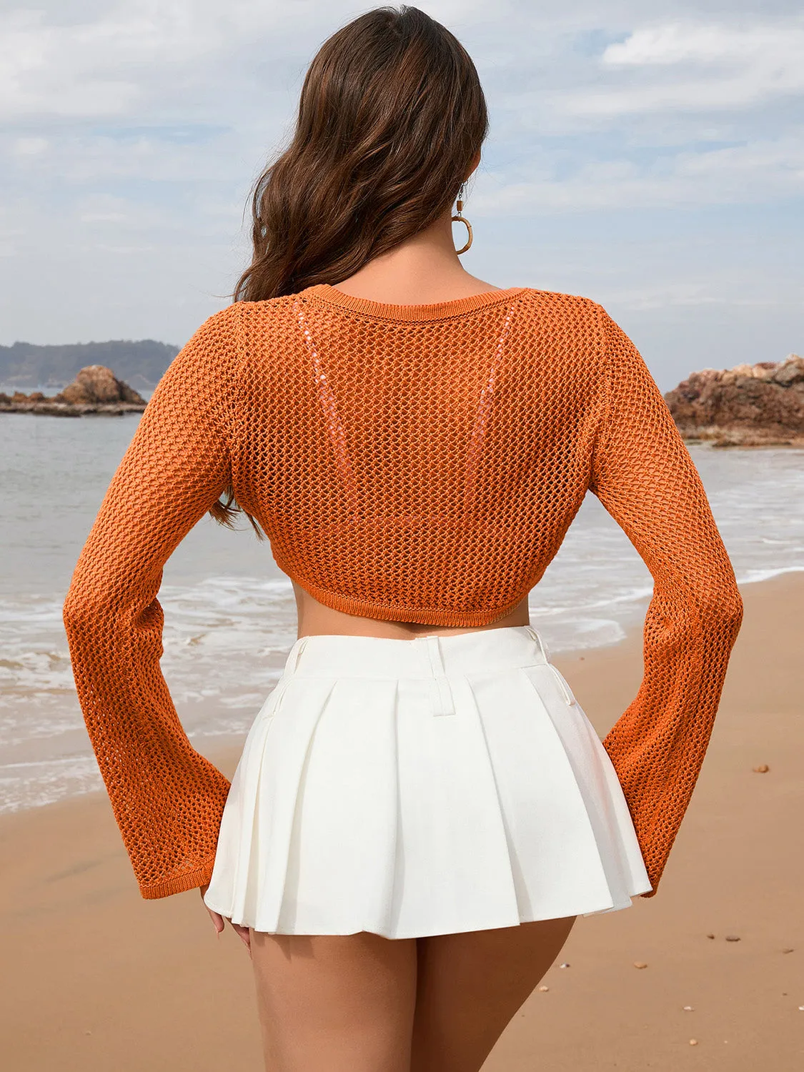 TEEK - Mesh Long Sleeve Cover-Up