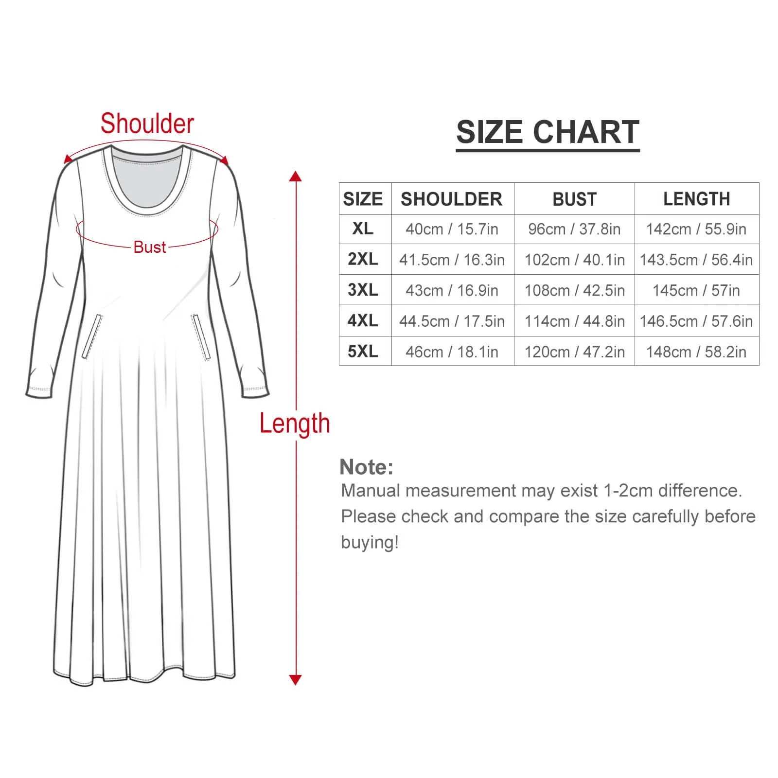 Thanks For Noticing Me Plus Size Loose-Fit Long Sleeve Dress