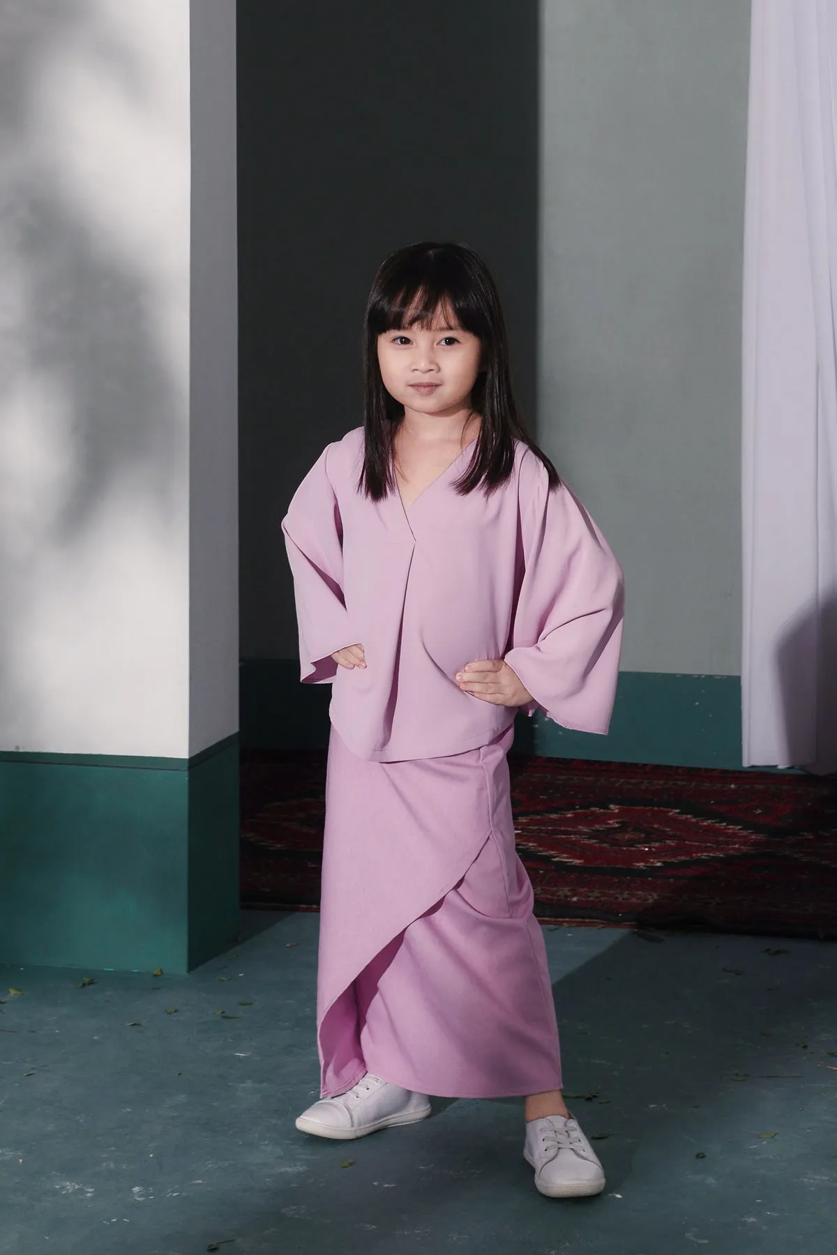 The Bayang Bell Shape Top - Light Purple