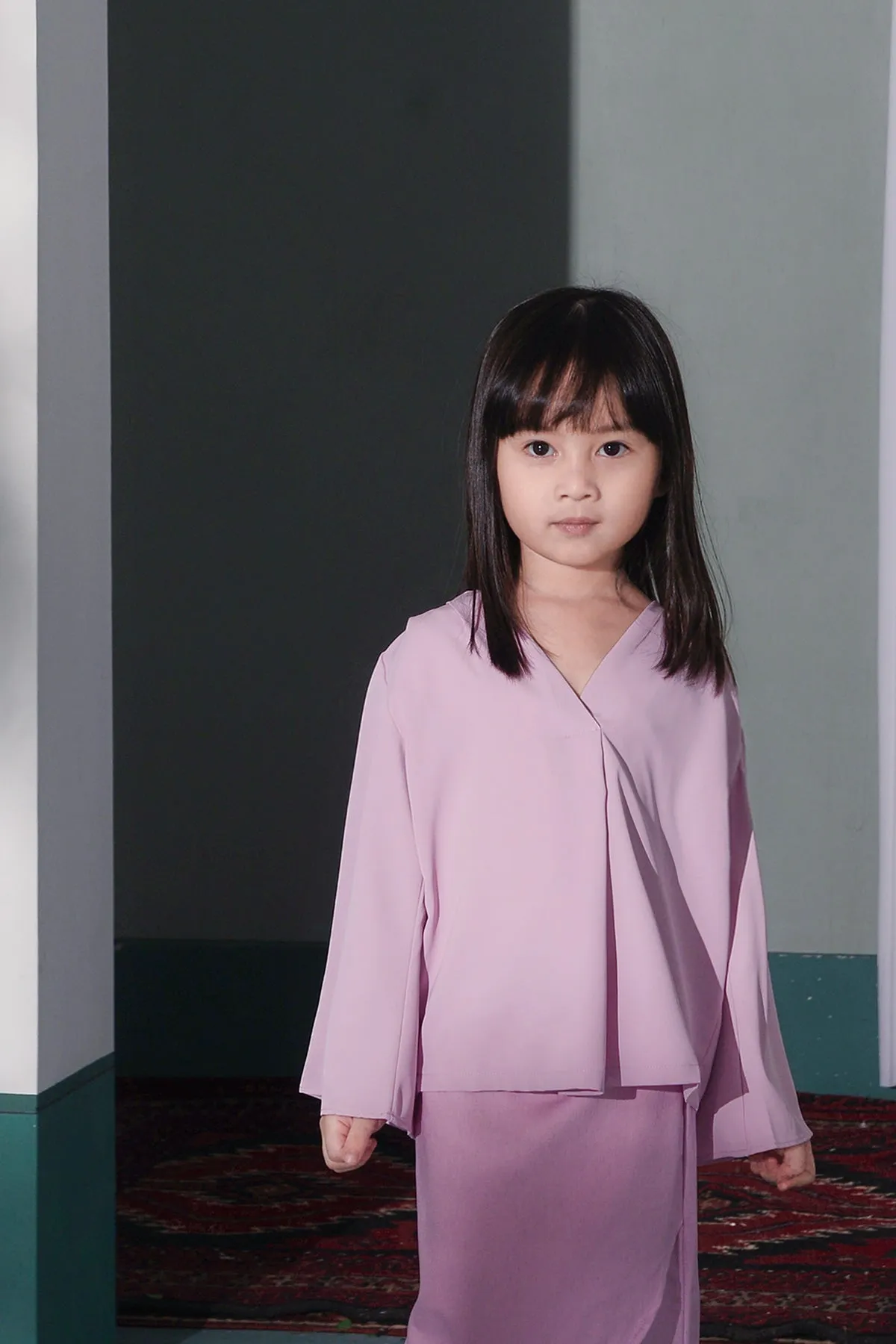 The Bayang Bell Shape Top - Light Purple