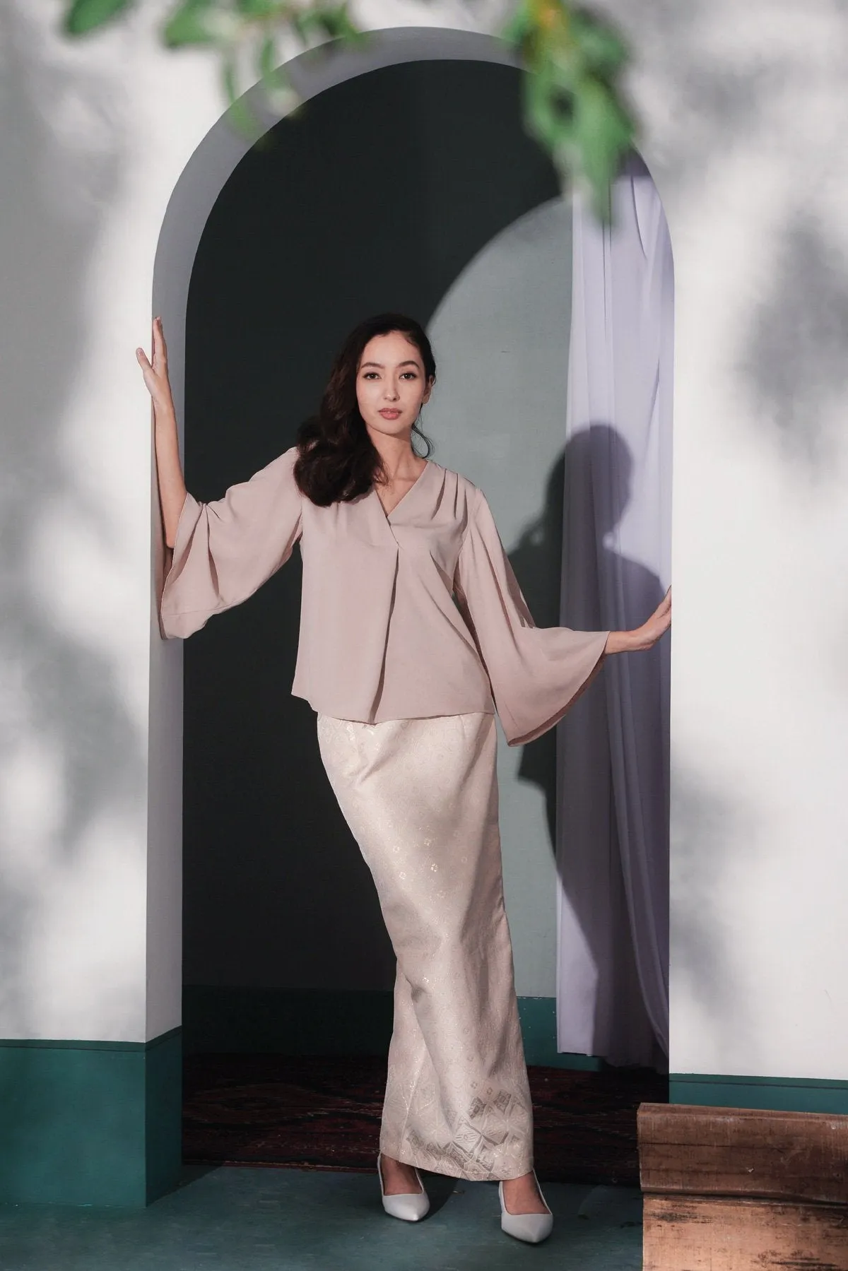 The Bayang Women Bell Shape Top - Nude