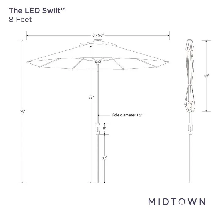 The LED Swilt™ - Terylast Charcoal