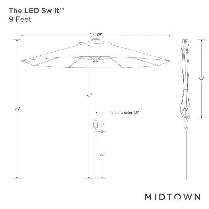 The LED Swilt™ - Terylast Heather Grey