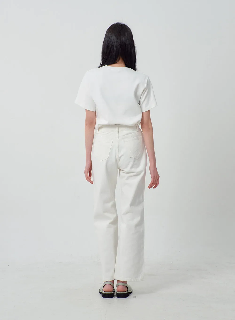 Wide Leg Bootcut Cotton Pants OJ318
