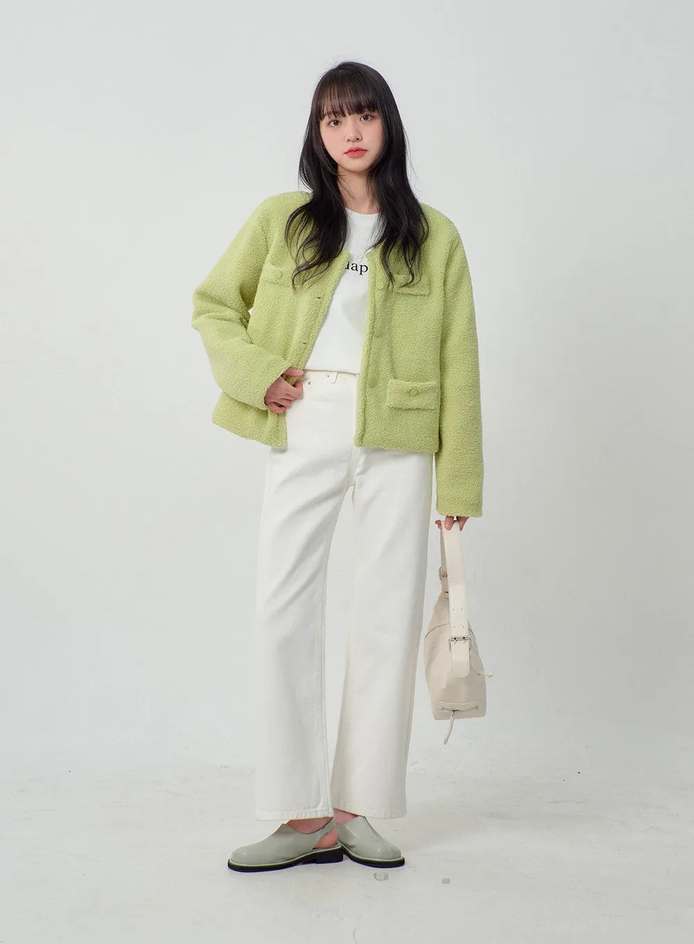 Wide Leg Bootcut Cotton Pants OJ318