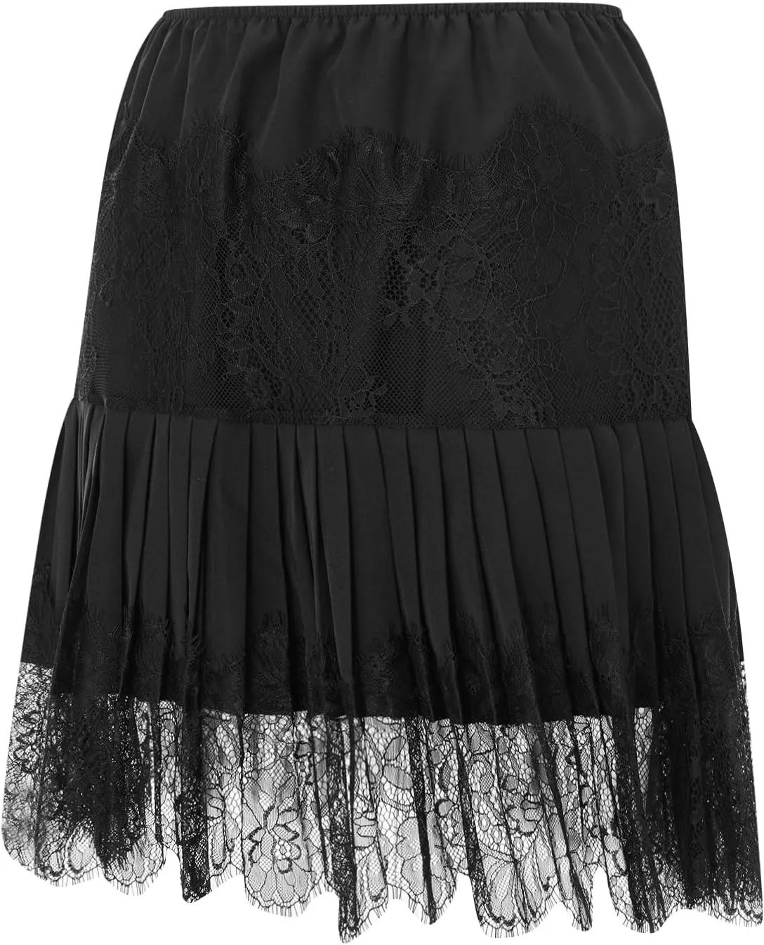 Women's Lace Mini Skirt High Waist Pleated Skirts Y2k Summer Casual Tasseled Short Skirts Streetwear