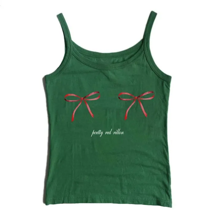 Y2K Bows Skinny Tank Top