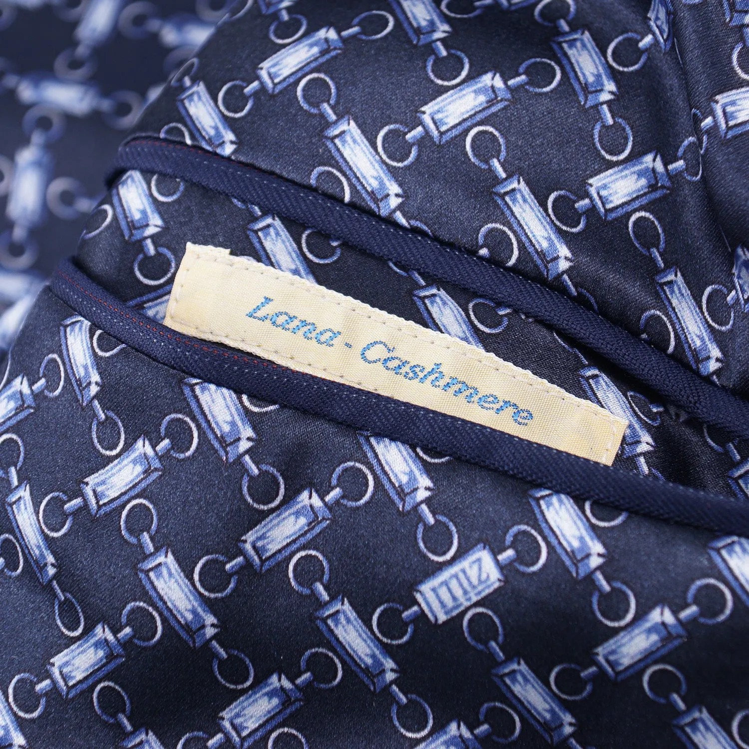 Zilli Navy Blue Stripe Superfine Wool Suit